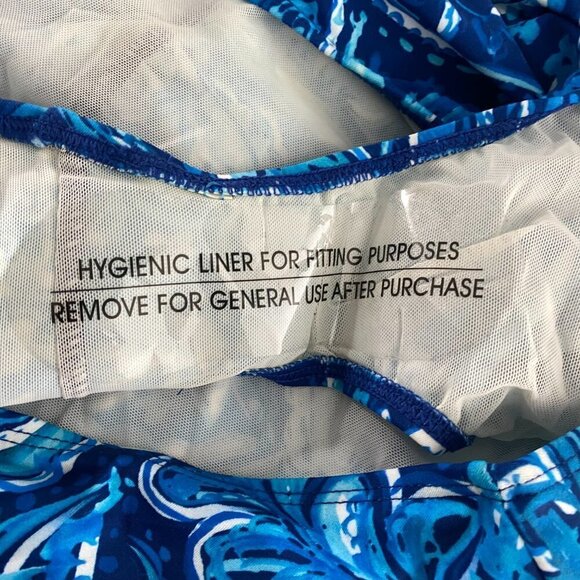 Torrid High Rise Ruched‎ Swim Bikini Bottom 4X Paisley Blue NWT SW-1809 - Picture 8 of 11